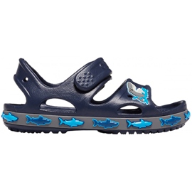 Crocs gyermek szandál Crocs Fl Shark Band Sandal B sötétkék 206365 410 Crocs gyermek szandál Crocs Fl Shark Band Sandal B sötétkék 206365 410