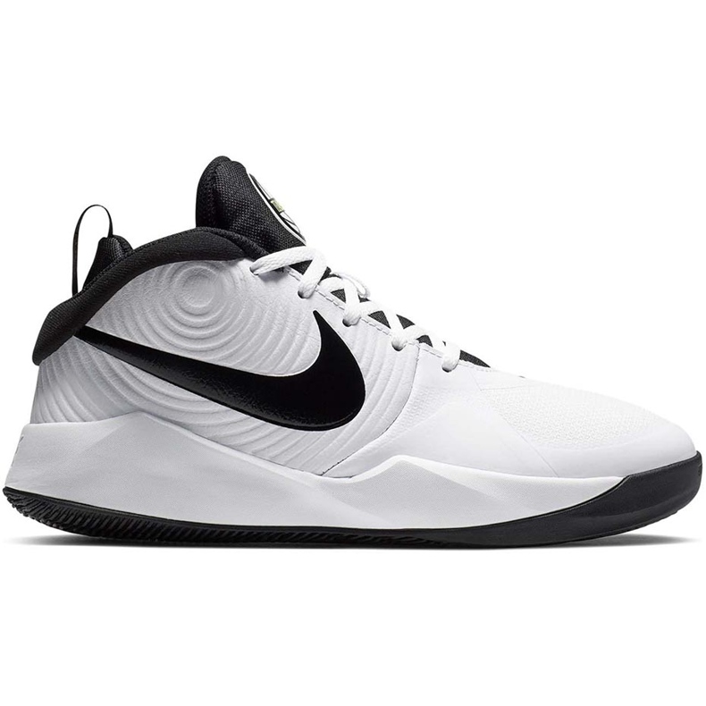 Nike csapat Hustle D 9 Gs fehér AQ4224 100 gyermekcipő fekete