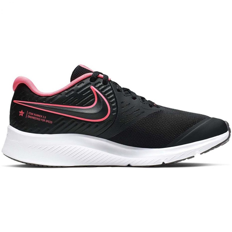 Nike Star Runner 2 Jr AQ3542 002 cipő fekete rózsaszín
