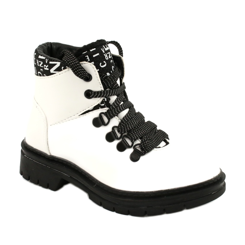 Nyomtatás Divatos fehér csizma Evento 20DZ60-3232 fekete