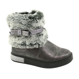 American Club Amerikai GC26 / 20 ón cipzáras csizma ezüst szürke