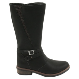 American Club Hosszú csizma csillogó fekete amerikai GC24 / 20 American Club Hosszú csizma csillogó fekete amerikai GC24 / 20