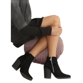 Fekete széles sarkú csizma TX-1873 Fekete Fekete széles sarkú csizma TX-1873 Fekete