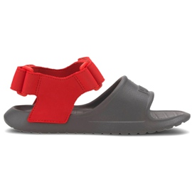Gyermek szandál Puma Divecat v2 Injex Ps szürke-piros 369546 05