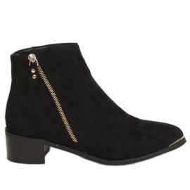 Csizma mandula fekete velúr lábujj 88168-1 Fekete Csizma mandula fekete velúr lábujj 88168-1 Fekete