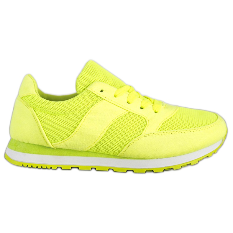 Ideal Shoes Neon sportcipő sárga
