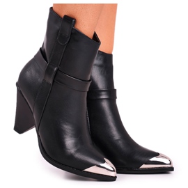 FG1 Női magas csizma Acél orr fekete örökre