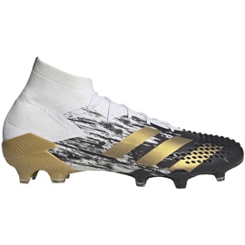 Az adidas Predator Mutator 20.1 Fg FW9186 futballcipő fehér fehér
