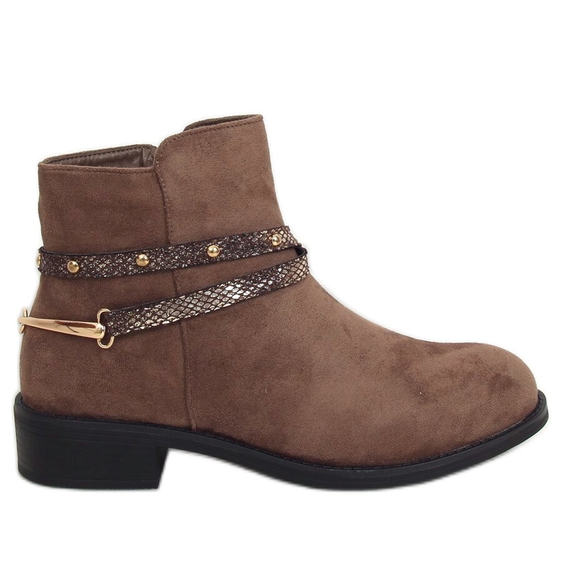 Sötét bézs csizma nőknek RQ332 Khaki