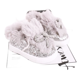 FRROCK Szürke Mumi szürke meleg gyermekcipők ezüst FRROCK Szürke Mumi szürke meleg gyermekcipők ezüst