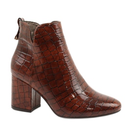 Szigetelt csizma Daszyński SA186-1 barna