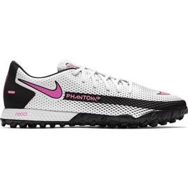 Nike React Phantom Gt Pro Tf CK8468 160 futballcipő fehér fehér