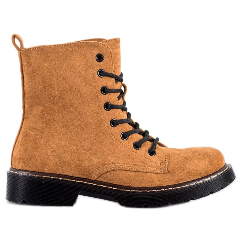 Small Swan Camel Suede Trappers barna Small Swan Camel Suede Trappers barna