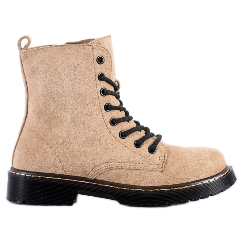 Small Swan Suede Trappers bézs barna