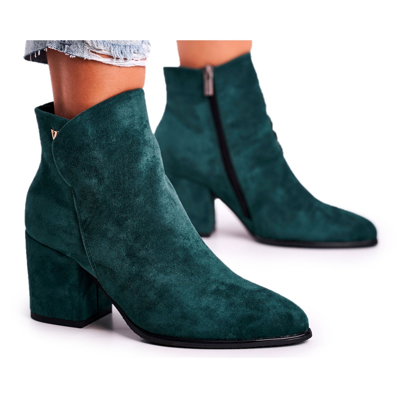 Vinceza Női csizma Meleg Eco Suede Green So Good zöld