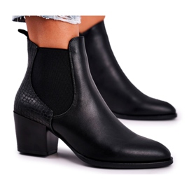 Női csizma magas sarkú Sergio Leone fekete BT613