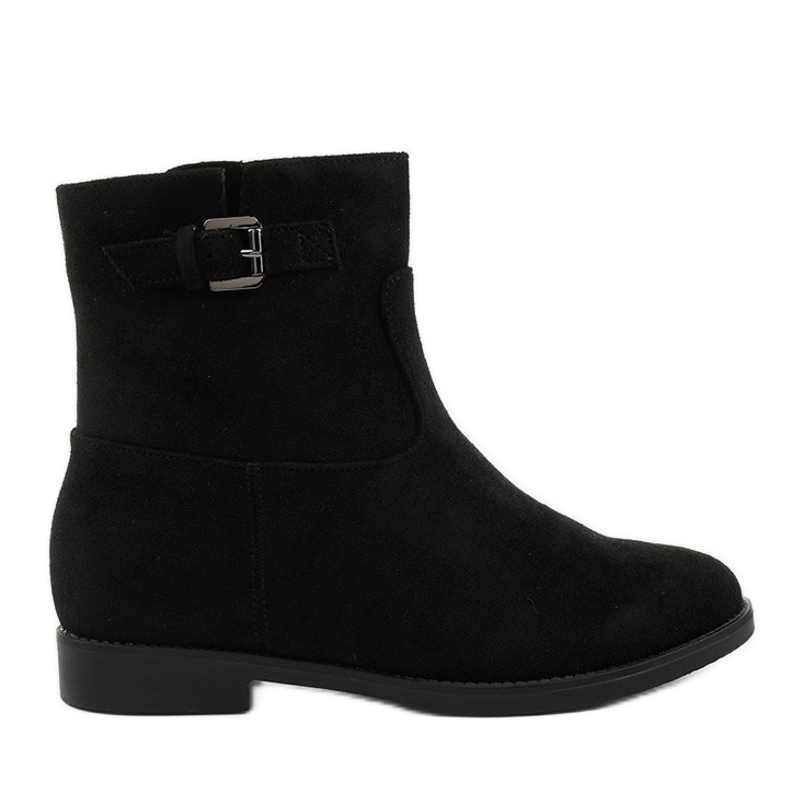 Fekete szigetelésű csizma rejtett ék Clifford velúrral