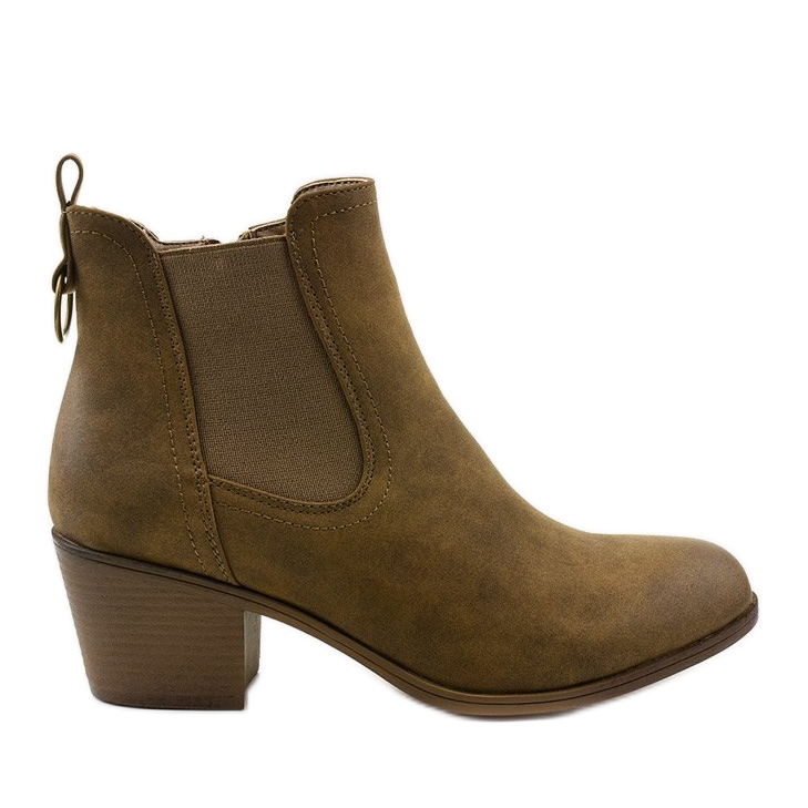 Khaki velúr bokacsizma a Tarrenscribe poszton zöld