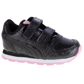 Puma Vista Glitz V Infants Jr 369721-10 fekete rózsaszín Puma Vista Glitz V Infants Jr 369721-10 fekete rózsaszín