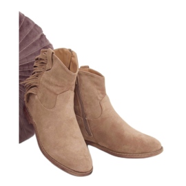 Boho stílusú csizma, bézs 688-A99 Khaki Boho stílusú csizma, bézs 688-A99 Khaki