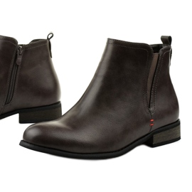 Szürke szigetelésű csizma Simplegleam cipzárral Szürke szigetelésű csizma Simplegleam cipzárral