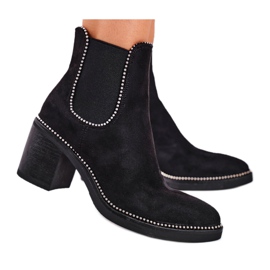 Női Csizma Magas sarkú Fekete Let Me