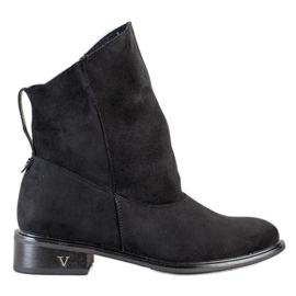 Gogo Csizma széles felsőrésszel fekete