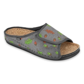 Befado Inblu női cipő 155D116 szürke sokszínű zöld