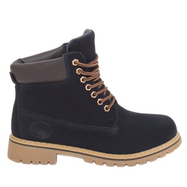 Női sötétkék szigetelt fa csizma B175-22 NAVY / CAMEL Női sötétkék szigetelt fa csizma B175-22 NAVY / CAMEL