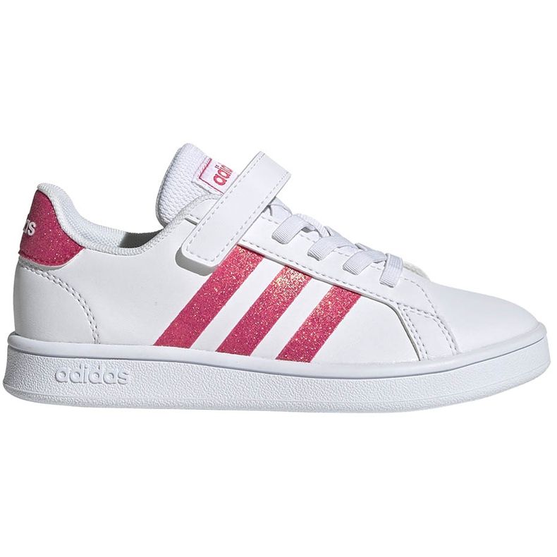 Adidas Grand Court C gyermekcipő fehér-rózsaszín EG3811