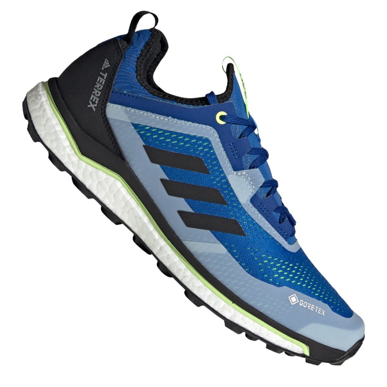 Adidas Terrex Agravic Flow Gtx M FU7451 cipő fekete kék Adidas Terrex Agravic Flow Gtx M FU7451 cipő fekete kék