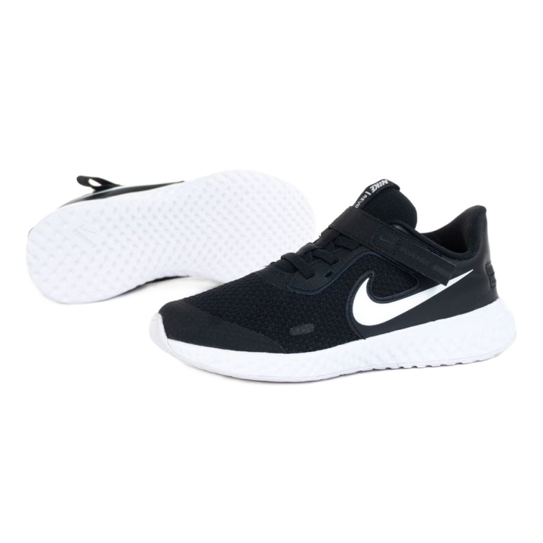 Nike Revolution 5 Flyease Psv Jr CQ4648-004 cipő fehér fekete