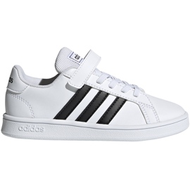 Cipő gyerekeknek adidas Grand Court C fehér és fekete EF0109 Cipő gyerekeknek adidas Grand Court C fehér és fekete EF0109