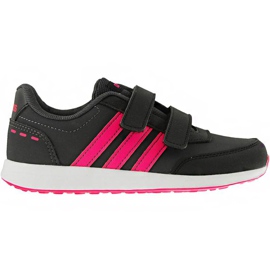 Adidas Vs Switch 2 Cmf C gyermekcipő fekete-rózsaszín EG1594 Adidas Vs Switch 2 Cmf C gyermekcipő fekete-rózsaszín EG1594