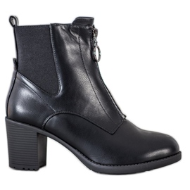 Gogo Meleg csizma cipzárral fekete Gogo Meleg csizma cipzárral fekete