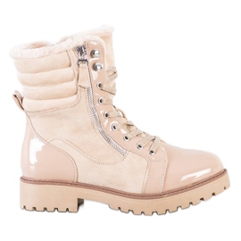 SHELOVET Stílusos csapdázók felmelegedéssel bézs