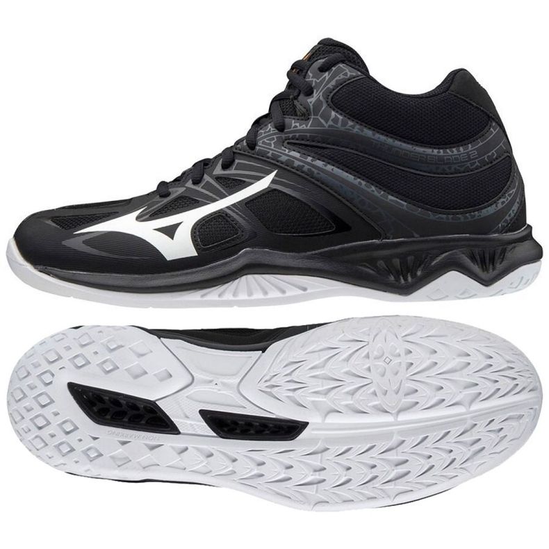 Cipő Mizuno Thunder Blade 2 Mid M V1GA197550 sokszínű fekete