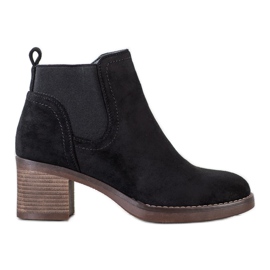 Seastar Velúr magas sarkú csizma fekete