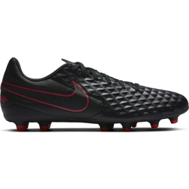 Nike Tiempo Legend 8 Club FG / MG M AT6107 060 futballcipő fekete, piros, fekete / ezüstös fekete
