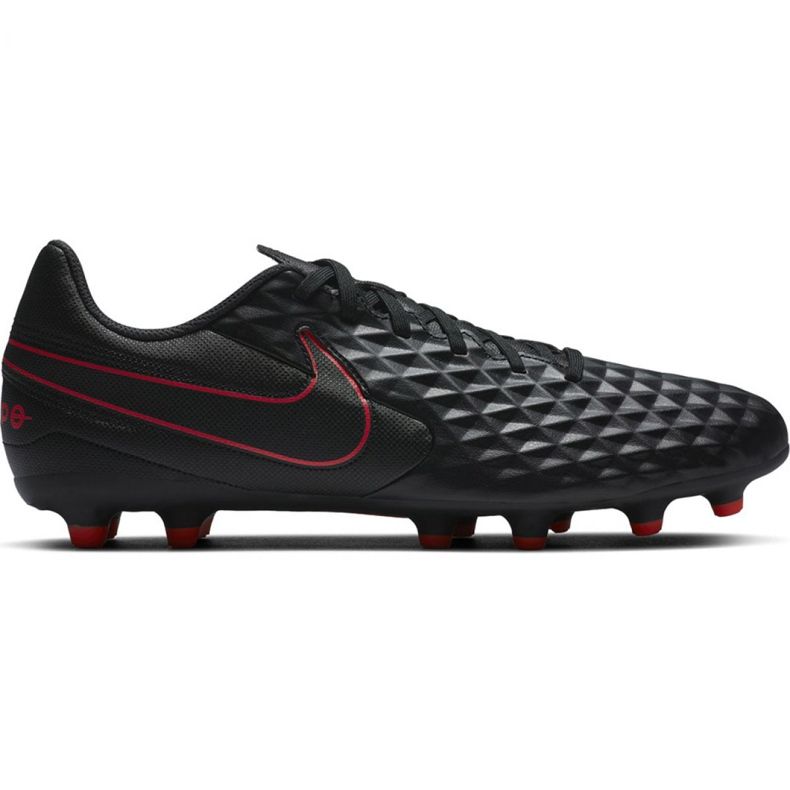 Nike Tiempo Legend 8 Club FG / MG M AT6107 060 futballcipő fekete, piros, fekete / ezüstös fekete