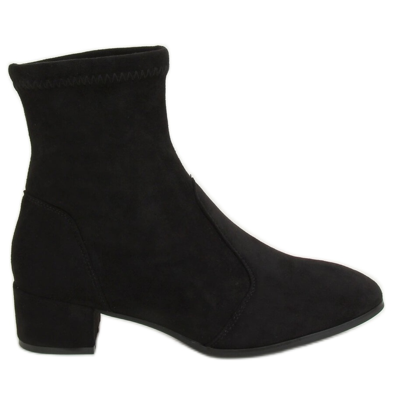 Fekete YK-103 Fekete csizma puha felsőrésszel