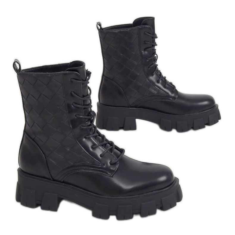 Fekete fűzős dolgozók NC1113 Fekete