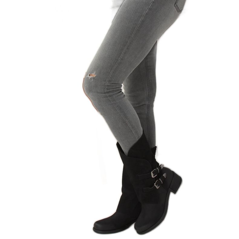 Fekete katonai csizma ST-33P Fekete