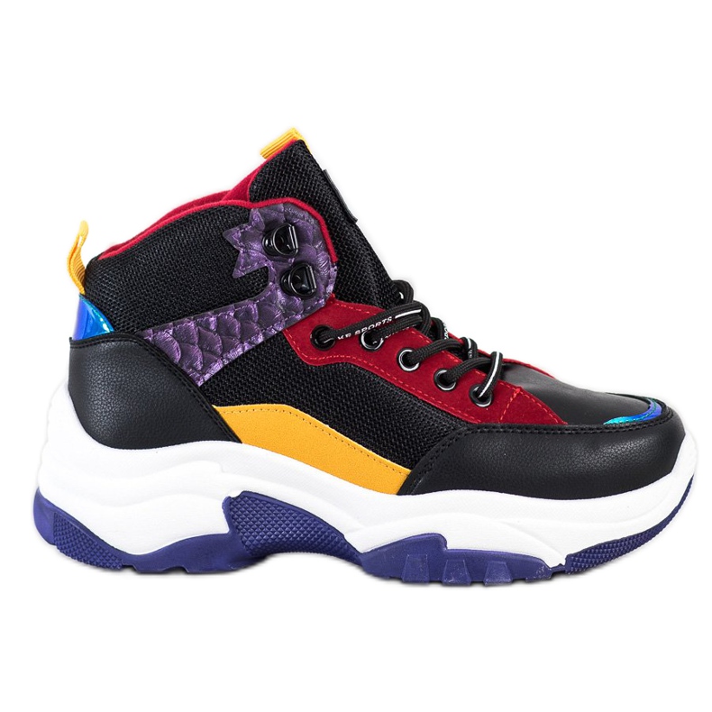 SHELOVET Színes cipők fekete sokszínű