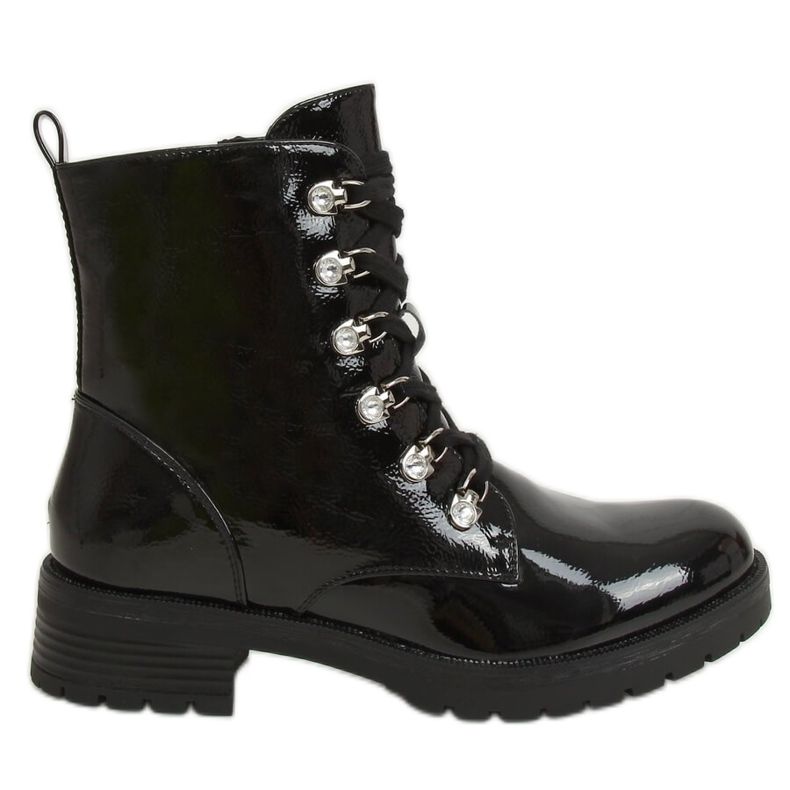 Fekete lakkozott csizma 7982-PA Black