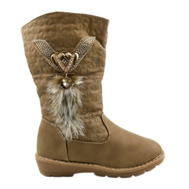 Eilris gyermek szigetelt csizma lányoknak bézs khaki