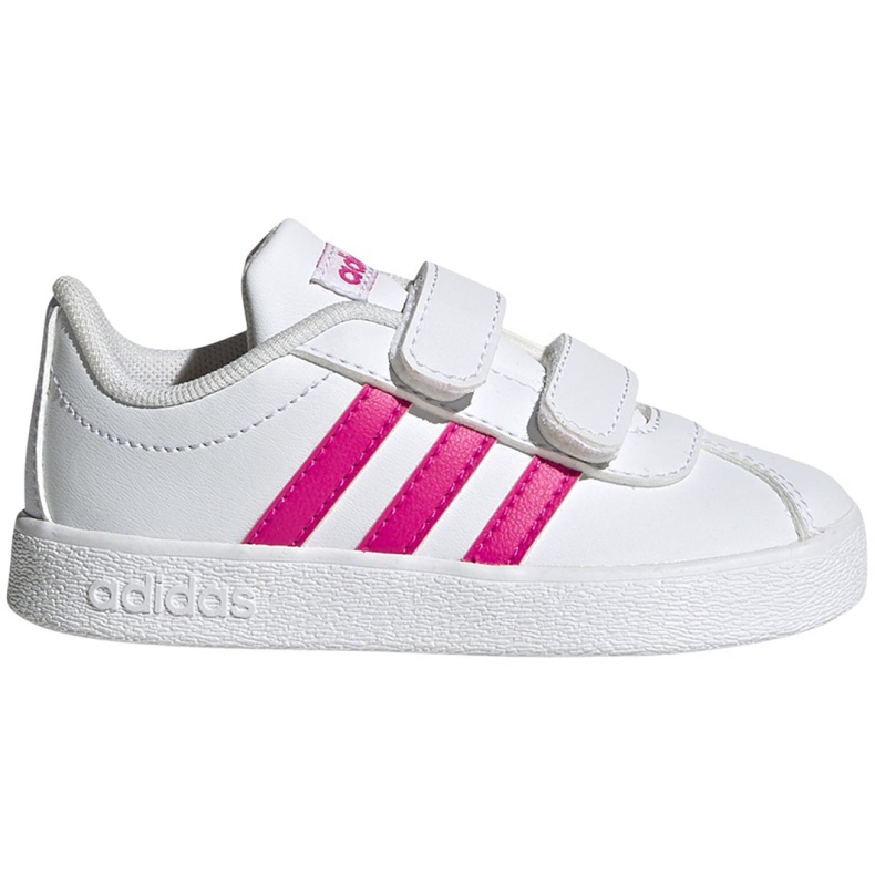 Adidas Vl Court 2.0 Cmf Jr EG3890 cipő fehér rózsaszín