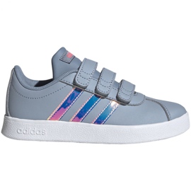 Adidas Vl Court 2.0 Cmf Jr FW4958 cipő szürke Adidas Vl Court 2.0 Cmf Jr FW4958 cipő szürke