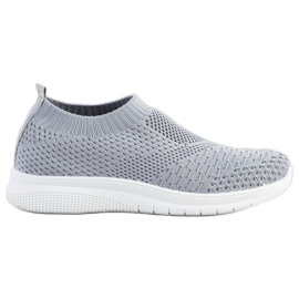 SHELOVET Slip On Cipők szürke SHELOVET Slip On Cipők szürke