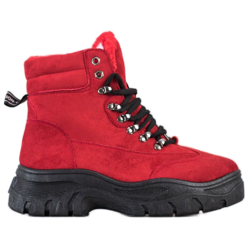 SHELOVET Red Fashion Trappers piros